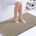 OLANLY Large Bathroom Rugs 40x24, Extra Soft Absorbent Chenille Bath Rugs, Rubber Backing Quick Dry, Machine Washable Bath Mats for Bathroom Floor, Tub and Shower, Home Decor Accessories, Warm Taupe