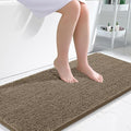 OLANLY Large Bathroom Rugs 50x30, Extra Soft Absorbent Chenille Bath Rugs, Rubber Backing Quick Dry, Machine Washable Bath Mats for Bathroom Floor, Tub and Shower, Home Decor Accessories, Tan