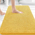 OLANLY Bathroom Rugs 36x24, Extra Soft Absorbent Chenille Bath Rugs, Rubber Backing Quick Dry, Machine Washable Bath Mats for Bathroom Floor, Tub and Shower, Home Decor Accessories, Yellow