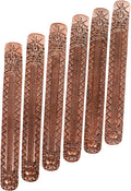 Hosley Set of 6 Metal Incense Stick Holders 9.5-Inch with Ash Catcher, Elegant Copper Finish, Ideal Gift for Wedding, Aromatherapy, Zen, Spa, Reiki, Meditation, Home Decor, Room Decor, Kitchen Decor