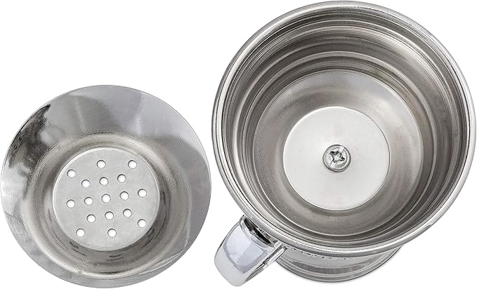 AM Regal Metal Incense Burner - Bakhoor Burner Mubkhara – Frankincense Resin Burner - Ideal for Yoga, Spa & Aromatherapy (Silver)