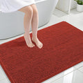 OLANLY Large Bathroom Rugs 47x32, Soft Absorbent Chenille Bath Rugs, Rubber Backing Quick Dry, Machine Washable Bath Mats for Bathroom Floor, Tub and Shower, Home Decor Accessories, Rustic Terracotta