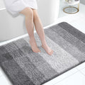 OLANLY Large Bathroom Rugs Mat 44x32, Extra Soft Absorbent Microfiber Bath Rugs, Rubber Backing, Quick Dry, Machine Washable Bath Mats for Bathroom Floor, Tub and Shower, Home Decor Accessories, Grey