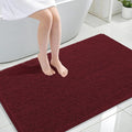 OLANLY Large Bathroom Rugs 47x32, Soft Absorbent Chenille Bath Rugs, Rubber Backing Quick Dry, Machine Washable Bath Mats for Bathroom Floor, Tub and Shower, Home Decor Accessories, Andorra Red-Brown