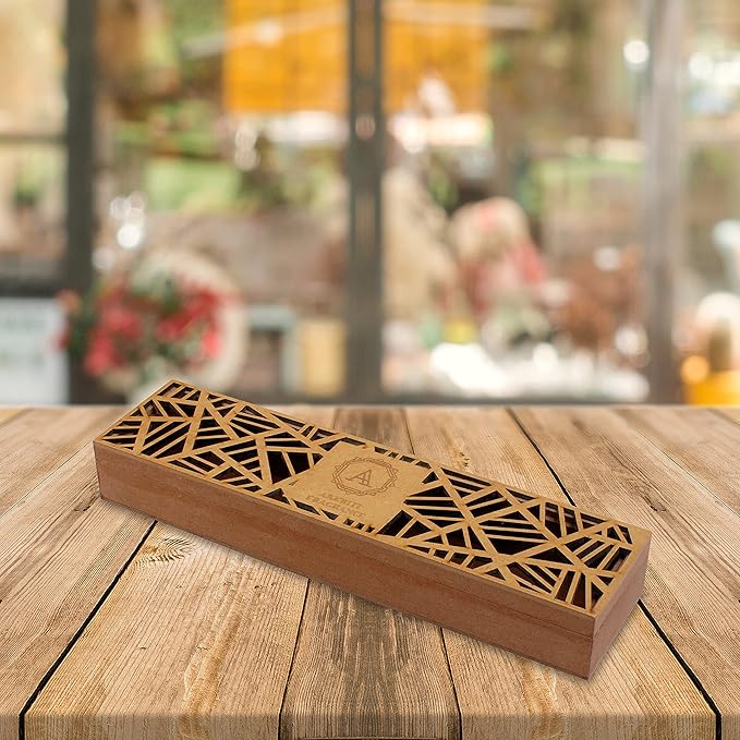 Aakriti Premium Wooden Handmade Incense Holder Incense Burner Aromatherapy Ornament Home Decor Meditation Yoga (Zig Zag)…