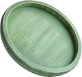 Hrastany Round Sage Green Wood Decorative Tray for Coffee Table, Ottoman