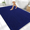OLANLY Large Bathroom Rugs 70x46, Extra Soft Absorbent Chenille Bath Rugs, Rubber Backing Quick Dry, Machine Washable Bath Mats for Bathroom Floor, Tub and Shower, Home Decor Accessories, Navy