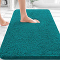 OLANLY Bathroom Rugs 36x24, Extra Soft Absorbent Chenille Bath Rugs, Rubber Backing Quick Dry, Machine Washable Bath Mats for Bathroom Floor, Tub and Shower, Home Decor Accessories, Deep Lake