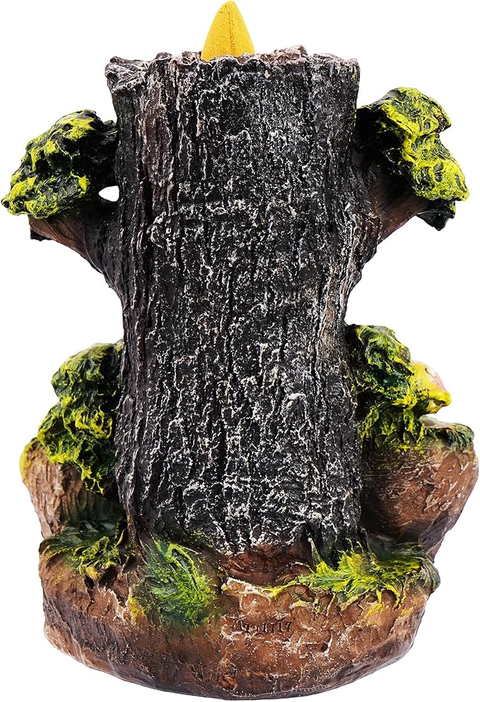 Fantasy Gifts Tree Man Backflow Burner Ornament – Multicolor 6 x 5 Inch Waterfall Décor Accent | Nature-Inspired Tree Man Tabletop Decoration for Home & Meditation Spaces