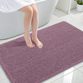 OLANLY Large Bathroom Rugs 44x32, Extra Soft Absorbent Chenille Bath Rugs, Rubber Backing Quick Dry, Machine Washable Bath Mats for Bathroom Floor, Tub and Shower, Home Decor Accessories, Deep Plum