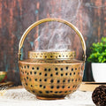 Hand Hammered Charcoal Resin Cone Incense Burner for Bohemian Boho Décor, Meditation Spiritual Yoga Décor, Vintage Antique Décor, New House Warming Gifts for Mom’s, Women, Men!
