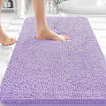 OLANLY Bathroom Rugs 30x18, Extra Soft Absorbent Chenille Bath Rugs, Rubber Backing Quick Dry, Machine Washable Bath Mats for Bathroom Floor, Tub and Shower, Home Decor Accessories, Lavender