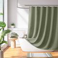 Madison Park Shower Curtain Waffle Weave, Vibrant Dyed, Waffle Shower Curtain 3M Scotchgard Moisture Management, Farmhouse Extra Long Shower Curtains for Bathroom, Extra Long: 72"x84" Sage Green
