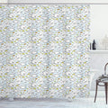 Ambesonne Jellyfish Shower Curtain, Sketch Art with Fish and Jellyfish Patterns Underwater Life Aquatic Illustration, Cloth Fabric Bathroom Decor Set with Hooks, 69" W x 70" L, Black Lime