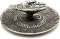 Govinda - Tibetan Incense Burner Offering Hands with OM - 4.5 Inches Diameter X 1.25 Inches High