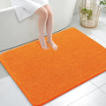OLANLY Large Bathroom Rugs 44x32, Extra Soft Absorbent Chenille Bath Rugs, Rubber Backing Quick Dry, Machine Washable Bath Mats for Bathroom Floor, Tub and Shower, Home Decor Accessories, Orange