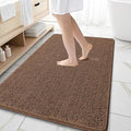 OLANLY Large Bathroom Rugs 59x35, Extra Soft Absorbent Chenille Bath Rugs, Rubber Backing Quick Dry, Machine Washable Bath Mats for Bathroom Floor, Tub and Shower, Home Decor Accessories, Mocha