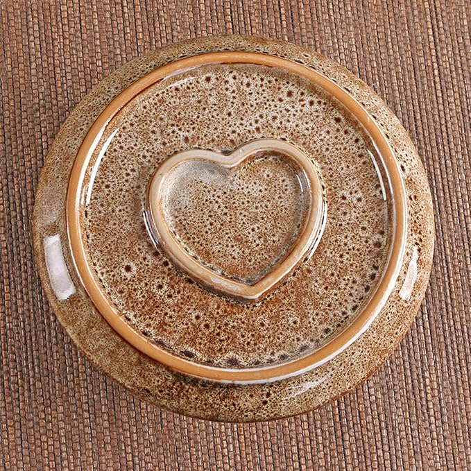 4 in 1 Palo Santo Holder, Sage Holder for Burning, Sage Tray with Incense Burner Holder for Sticks, Smudge Pot, Sage Burner Bowl, Ceramic Cat Paw Ash Catcher Tray (Brown)