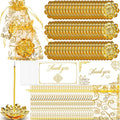 LemonRoad 80 Sets Indian Return Gifts for Pooja Bulk, Diwali Gifts Bulk, Lotus Incense Holder, Gold Double Layer Design with Organza Bags and Thank You Cards, Ideal for Festivals, Yoga and Spa